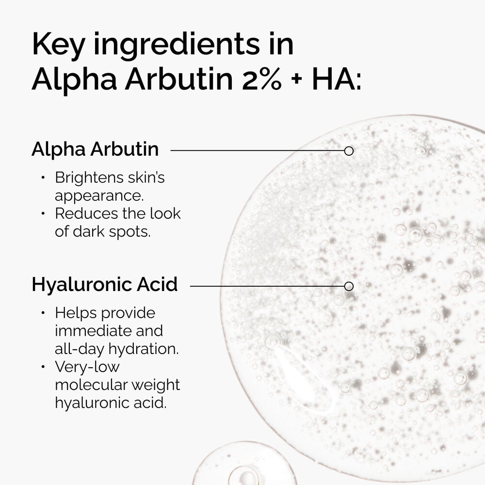 Alpha Arbutin 2% + HA Brightening Serum for Uneven Skin - Image 3