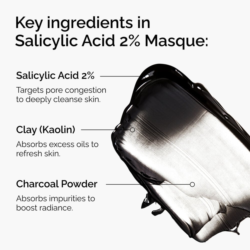 Salicylic Acid 2% Masque: Smooth Skin with Charcoal & Clay - Image 3